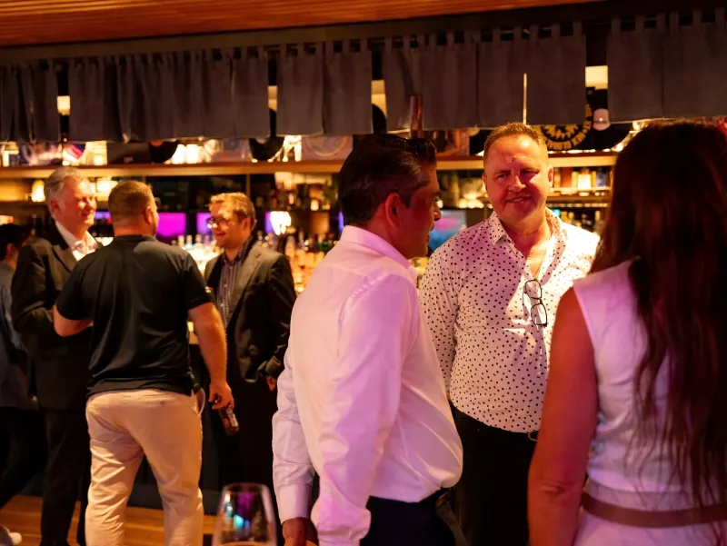 Attendees networking at the Sydney Roadshow