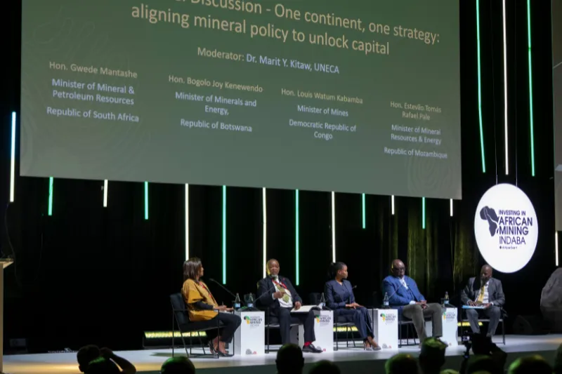 Intergovernmental Summit panel on mining policy at Mining Indaba