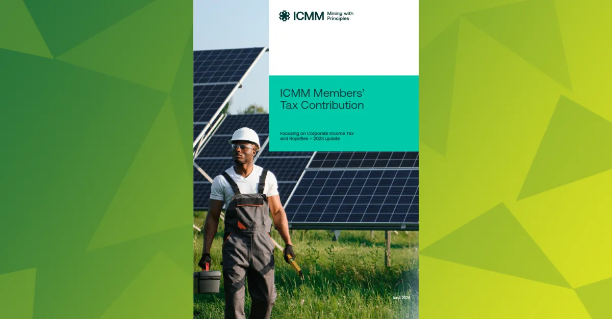 ICMM Members Tax Contributions Report Cover