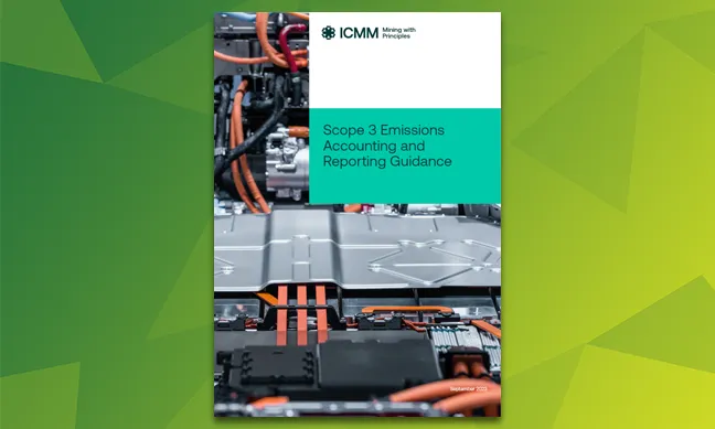 ICMM Emissions Accounting and Reporting Guidance Report Cover
