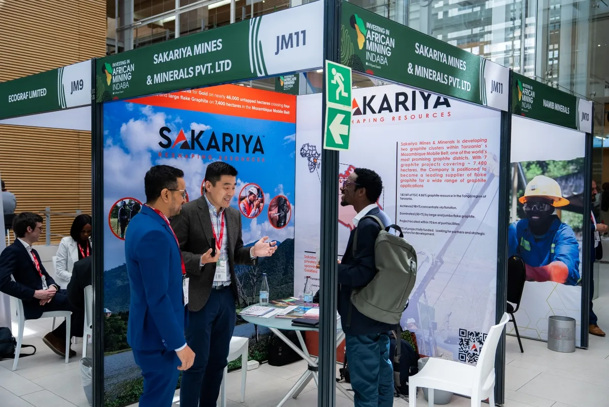 Mining professionals networking at the Junior Mining Showcase at Mining Indaba