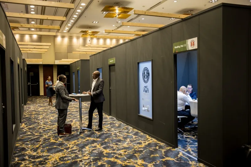 Private business meetings in the Mining Indaba meeting rooms