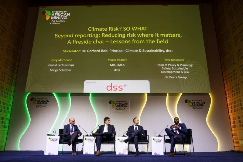 Industry experts speaking during a sponsored conference session