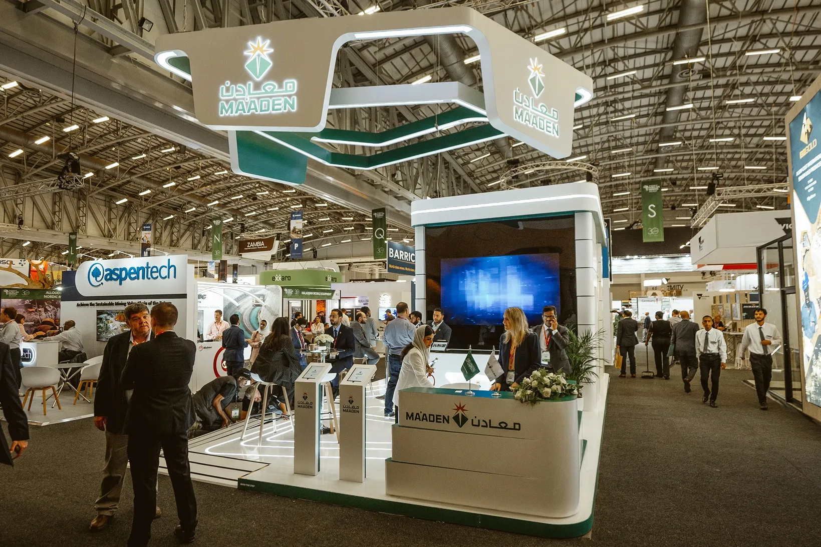 Exhibition stand at Mining Indaba