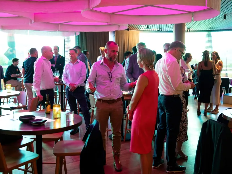 Industry professionals networking at the Sydney Roadshow