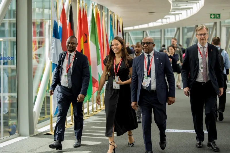Mining professionals connecting at Mining Indaba