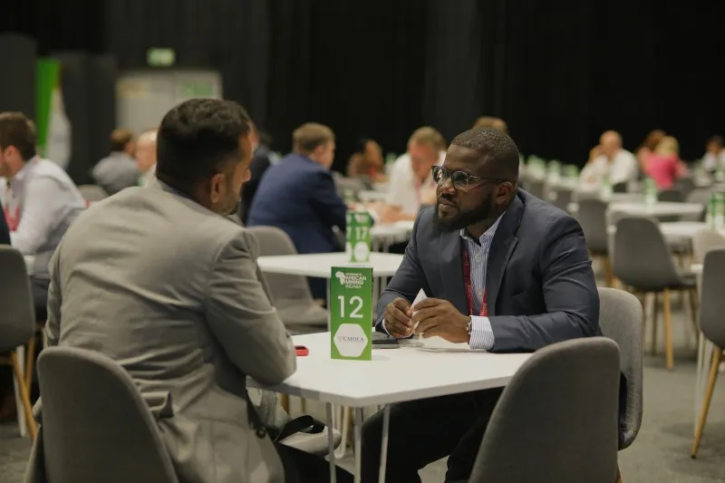 Meeting between mining industry professionals at Mining Indaba