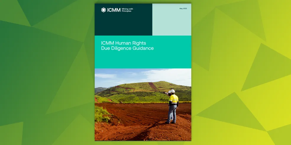 ICMM Human Rights Due Diligence Guidance Report Cover