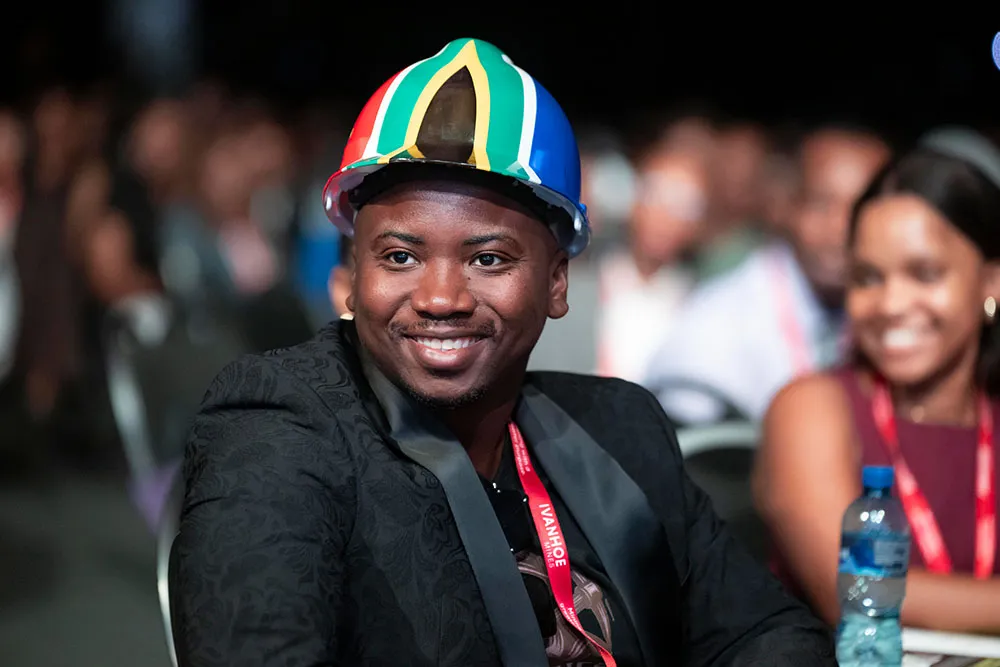 Young professional attending Mining Indaba session