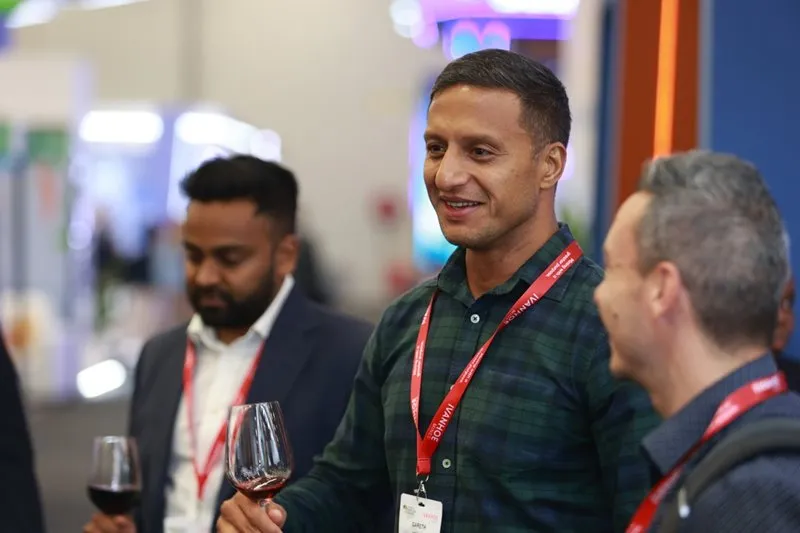 Delegates networking at The Pit Stop at Mining Indaba