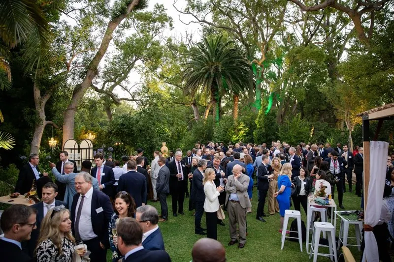 Delegates networking at the Anglo American Gala Dinner
